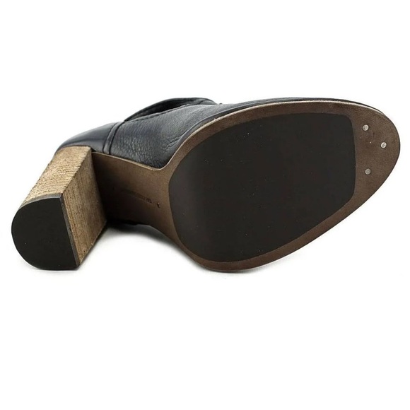 Frye Women's Margaret Black Leather Heeled Shoes - Picture 9 of 10